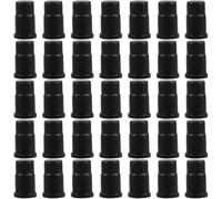 Warmhm Lot de 35 Embouts Manchons de Tige pour Douille de Roulette 19x32 Mm en Abs Robuste, Accessoires pour Roulettes à Tige, Douilles Annulaire pour Meubles, Usage Domestique