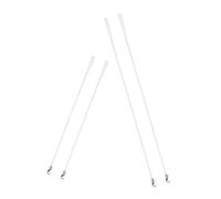 Warmhm Lot De 4 Baguettes De Remplacement pour Stores Verticaux avec Crochet, Tige en Fibre De Verre De 12/17 Pouces pour Stores De Fenêtre, Pièces De Rechange pour Mini Stores pour La