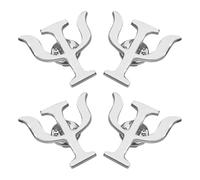 Warmhm Lot de 4 Broches Vintage en Alliage Argenté à Motif Psychologique Accessoires Unisexes pour Vêtements Vestes Chemises et Paquet pour Travail Mariages et Événements