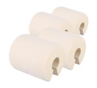 Warmhm Lot De 4 Butées De Porte Anti-Pincement Protection D'Angle Protection Anti-Pincement Des Doigts De Bébé Matériau Respectueux De Beige