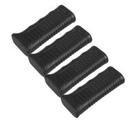 Warmhm Lot de 4 Housses de Poignée Noires pour Fauteuil Roulant et Chariot, Coussinets Ergonomiques Antidérapants, Protection Solide des Poignées de Frein 15x30 Cm, Accessoires Adaptés