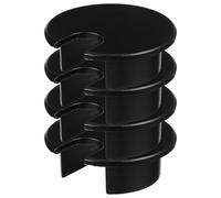 Warmhm Lot de 4 Œillets Passe-Câbles Noirs pour Bureau Cache-Trou Rond 35 MM en Plastique Gestion des Câbles pour Ordinateur et Table Installation Facile pour Espace de Travail