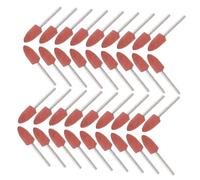 Warmhm Lot De 50 Embouts Abrasifs Orange 3x10mm Pour Micro-perceuse, Mèches De Polissage Et Meulage De Précision, Outils Rotatifs Polyvalents Pour Polisseuse De Pierre Et Bijouterie