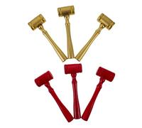Warmhm Lot de 6 Marteaux de Juge en Bois Jouets Éducatifs pour Garçon et Filles Accessoire de Jeu de Rôle Marteau Cognitif pour Enchères Accessoire de Salle d'Audience