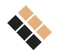 Warmhm Lot de 6 Protections Antidérapantes pour Talons Hauts Coussinets Silencieux en Caoutchouc Naturel 6 CM X 6 CM X 05 CM Noir et Caoutchouc pour Remplacement et Protection des