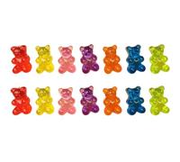 Warmhm Lot De 7 Paires De Boucles D’oreilles Ours Colorées En Résine, Petites Boucles D’oreilles Légères Pour Femmes Et Filles, Style Kawaii, Usage Quotidien Et Fêtes