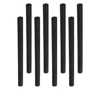 Warmhm Lot de 8 Bâtonnets de Graphite Cylindriques Ø 6 Mm, Tiges de Carbone pour Agitation en Creuset, Haute Conductivité Électrique, Résistantes à Haute Température, Usage Réutilisable