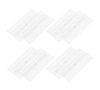 Warmhm Lot de 8 Vitres Cassables Transparentes de Remplacement pour Boîtier D’alarme Incendie Manuel, Couvercle de Protection Résistant la Chaleur pour Point D’appel Intérieur, Vitrage