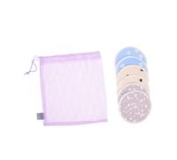 Warmhm Lot de Coussinets D'allaitement Lavables et Réutilisables, Tissu Polyester-coton Enduit Tpu, Design Rainure Centrale, Confort Anti-fuite pour Femmes