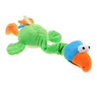 Warmhm Mâcher pour Chiots en Peluche Verte, Soulage la Dentition | Peluche Courte et Coton Pp, Forme Animale Ludique, pour Chiens Anxieux, en Caisse et Pendant L'entraînement