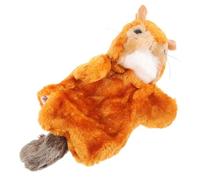 Warmhm Main Écureuil Peluche pour Garçon Fille Éducatif pour Interaction Amusante et Développement de Créativité