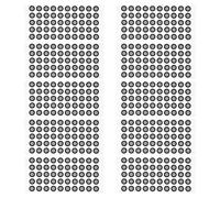 Warmhm Marqueurs de Scanner 3D Réfléchissants Autocollants 6mm X 10mm 50 Pièces pour Capture de Mouvement Professionnelle Réalité Virtuelle Marquage Précis et Multi-Angle