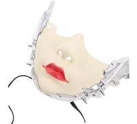 Warmhm Masque Mécanique Steampunk Moitié Visage pour Femmes et Confortable Style Futuriste pour Cosplay Carnaval Fêtes Masquées et Halloween