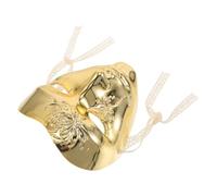 Warmhm Masque Steampunk Mécanique en Abs pour Homme, Visage Complet Or, Robuste et Polyvalent, pour Bal Masqué et Cosplay Punk