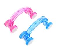 Warmhm Masseur à Rouleaux Manuel 2pcs en Pp pour Épaules et Pieds, Libère le Stress et Sculpte les Muscles, Après Exercice ou Conduite Prolongée Couleur Aléatoire