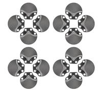 Warmhm Matériaux D’Armure Médiévale en Acier Inoxydable 100 Pièces Écailles de Poisson Noires Miroir pour Cosplay Recréation Historique et Réparation D’Armures Légères et Résistantes