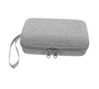 Warmhm Mini Valise Paquet à Main Rigide pour Maquillage, Trousse De Voyage Cosmétique Portable Grise, Compacte Et Fonctionnelle, pour Femmes en Déplacement