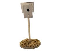 Warmhm Miniature Wooden Bird House Simulation Decor for Dollhouse and Garden Decoration Craftsmanship and Realistic Design