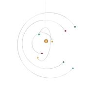 Warmhm Mobile Suspendu Atomique Éducatif Multicolore - Modèle Planète Décoratif en Matériaux Résistants - Décoration Nordique pour Garçon et Filles et Salle de Sciences - Système Solaire