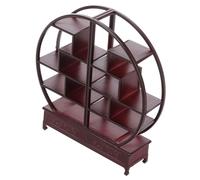 Warmhm Modèle de Support Bogu Meuble étagère Murale Cercle étagère Ronde présentoir de curiosités étagère Circulaire Petit Cabinet de curiosité Abdos Brown