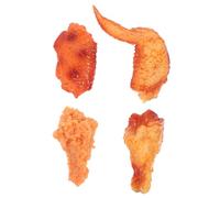 Warmhm Modèle PVC de Poulet Factice Cuisse Ailes Style Orléans Décor pour Cuisine Restaurant Photographie Alimentaire