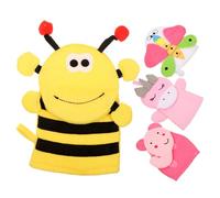 Warmhm Moufles de Bain Exfoliants pour Garçon et 4Pcs Moufles Moussants Animaux