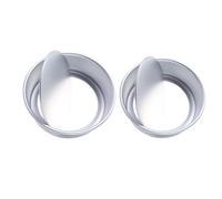 Warmhm Moule à Gâteau Rond Aluminium Cercles de Pâtisserie DIY et Design Antiadhésif et Fond Amovible pour Démoulage Facile