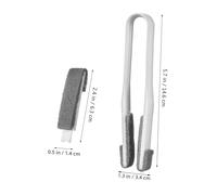 Warmhm Nettoyeur de Ventilateur de Plafond Volets avec Pince et Brosses de Rechange Brosse Dépoussiérante Double Face Légère Compacte et Protectrice pour Lamelles