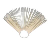 Warmhm Nuancier Ongles 50 Pièces Taille Naturelle En Plastique Rigide Présentation Couleurs Vernis Accessoires Pour Ongles Pratique Nail Art Entraînement