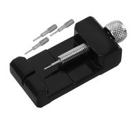 Warmhm Outil de Réglage de Bracelet de Montre en Métal Noir Extracteur de Goupilles et Kit de Retrait de Maillons Compatible Multi-Tailles pour Réparation et Ajustement Précis des