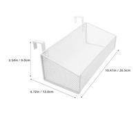 Warmhm Panier de Rangement Suspendu pour Lit Superposé en Métal Blanc Petite Taille 27 Crochets Organiseur de Chevet Multifonction pour Chambre Étudiante Dortoir et Hôpital pour