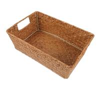 Warmhm Panier De Rangement Tressé Pour Bureau Panier De Stockage Polyvalent Seagrass Pour Organiser Télécommandes Et Petits Objets