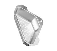 Warmhm Panier Égouttoir Évier Triangle Acier Inoxydable Support Rangement Angle Cuisine Filtre Crépine et Sécurisé Volume pour Nettoyage Alimentaire