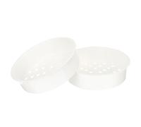 Warmhm Panier Vapeur en Plastique Blanc 2 Pièces Léger et Compact Support Multifonction pour Cuiseur Vapeur pour Cuisson Légumes