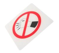 Warmhm Panneau Acrylique Interdit de Frapper Signalisation Extérieure Résistante Aux Intempéries avec Texte Clair et Lisible pour Protection et Sécurité
