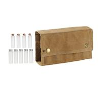 Warmhm Paquet à Épices en Toile Ensemble de 9 Bouteilles d'Assaisonnement avec Support Rangement Pratique pour Camping à L'Humidité Fournitures Cuisine Multifonctionnelles