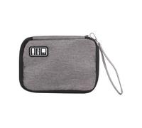 Warmhm Paquet de Rangement pour Accessoires Numériques Multifonction Noir, Organiseurs pour Câbles de Données et Écouteurs, Pochette Compacte pour Voyage et Bureau, Étui Solide