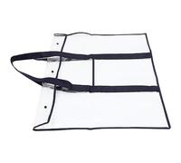 Warmhm Paquet de Rangement pour Documents Transparent en PVC Grand Modèle Poignée Pratique et Solide pour Artistes et Écoliers Organisateur de Fournitures d'Art Pliable et
