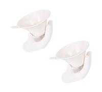 Warmhm Passoire à Thé en Céramique Blanche Filtre à Thé Chinois Fin Infuseur Pratique Lot de 2 Sets de Thé aux Fleurs et Accessoire Maison