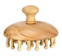 Warmhm Peigne de Massage Bois pour Cheveux et Chevelu Outil Portable Confortable pour Relaxation et Circulation Sanguine Massage Du Chevelu et Corps Cadeau pour Toute la Famille