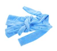 Warmhm Peignoir pour Poupée Bleu Élégant et Doux Accessoire Miniature de Robe de Bain Adapté Aux Jeux Dimitation et Fêtes de Maison de Poupée