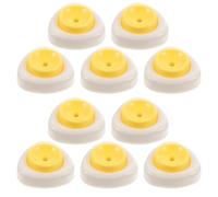 Warmhm Perforateur à Œufs Dur Plastique Robuste 10 Pièces avec Base Sécurisée Cuisine et Petit-Déjeuner Outil Compact pour Percer Coquilles d'Œufs Durs sans Dégâts Rangement Facile