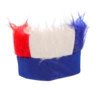 Warmhm Perruque Aux Trois Couleurs Noir Jaune Rouge Accessoire Pour Événements Sportifs Et Cosplay Perruque Légère Et Confortable