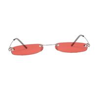 Warmhm Petites de Soleil Carrées sans Monture à Lentilles Accessoires Mode Unisexes pour Fêtes avec Protection UV