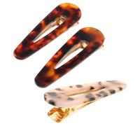 Warmhm Petites Pinces à Cheveux pour Sorties et Voyages Plusieurs styles 3pcs en Acrylique Décoration de Cheveux Créative et Facile à Porter pour Femmes et Filles Plusieurs styles