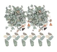 Warmhm Pierres Naturelles décoratives Gris calcaire 2-4 mm 60 g pour micropaysage, Socle en Pierre pour Diorama, Mini-Jardin et réseau ferroviaire Miniature
