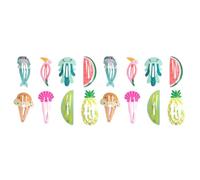 Warmhm Pinces à Cheveux à Pression en Alliage Plusieurs styles Lot de 16 Barrettes Simples et Adorables et Coiffures DIY pour Filles, pour L'école Plusieurs styles