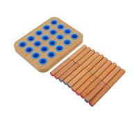 Warmhm Planche Bois de Rééducation à Picots pour Exercices de Dextérité des Doigts Appareil de Renforcement Main Bois pour Améliorer la Coordination Main-œil Motricité Fine