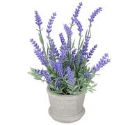 Warmhm Plante Artificielle De Lavande en Pot - Décoration avec des Fleurs De Lavande Artificielles - Fleurs Violettes Décoration Plante en Pot Salle De Bain Chambre À Coucher Cuisine Mai
