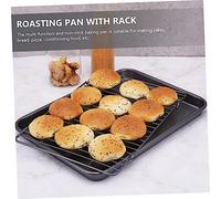 Warmhm Plaque de Cuisson Acier avec Multifonction Antiadhésive pour Pâtisserie et Pizza Gris Étoilé